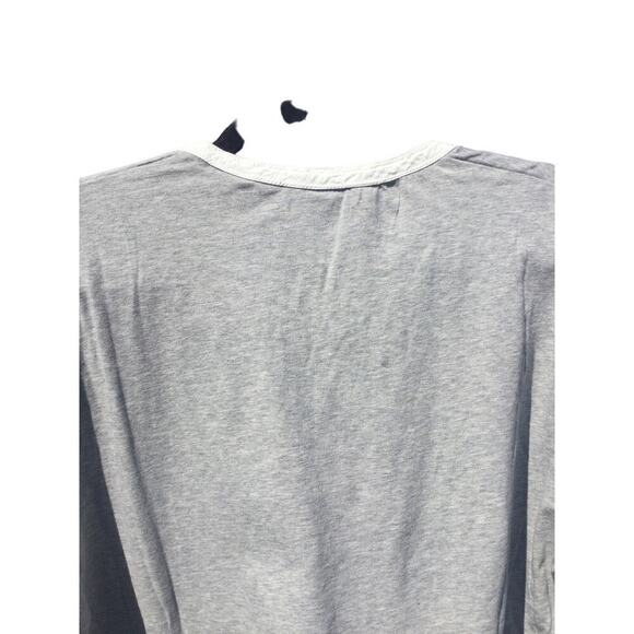 Scotch & Soda long sleeve shirt womens XL gray button henley minimalist cotton - Picture 8 of 10